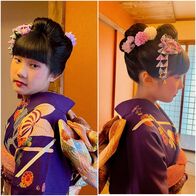 10歳の記念にママ振袖で♡