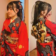 成人式　着付け(美容師のお母様がヘアセット)