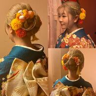 成人式　ヘアセット&着付け