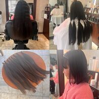 バッサリとカットしてヘアドネーションされた小学生女子♡
