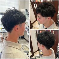 ソフトスパイラル&サイドツーブロックのmen's style